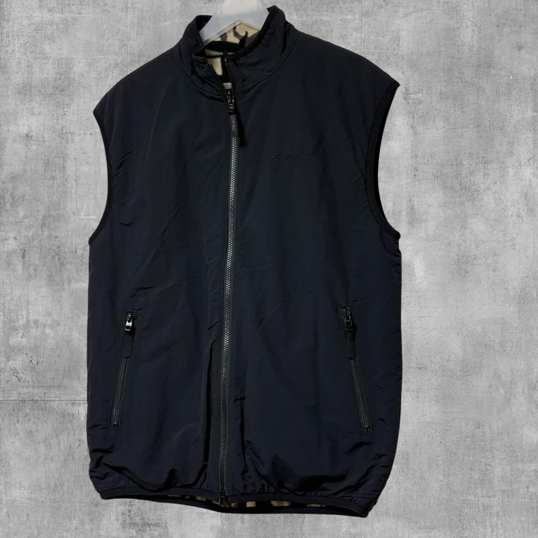 グラミチ リバーシブル ナイロンベスト M 黒 TribalTerra