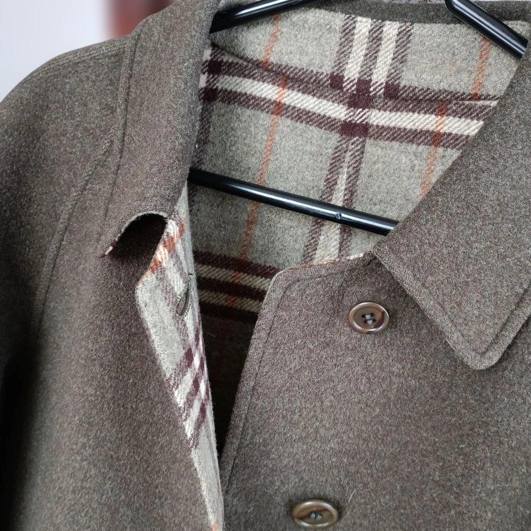 バーバリー　ピーコート　７号Sサイズ　カーキグリーン