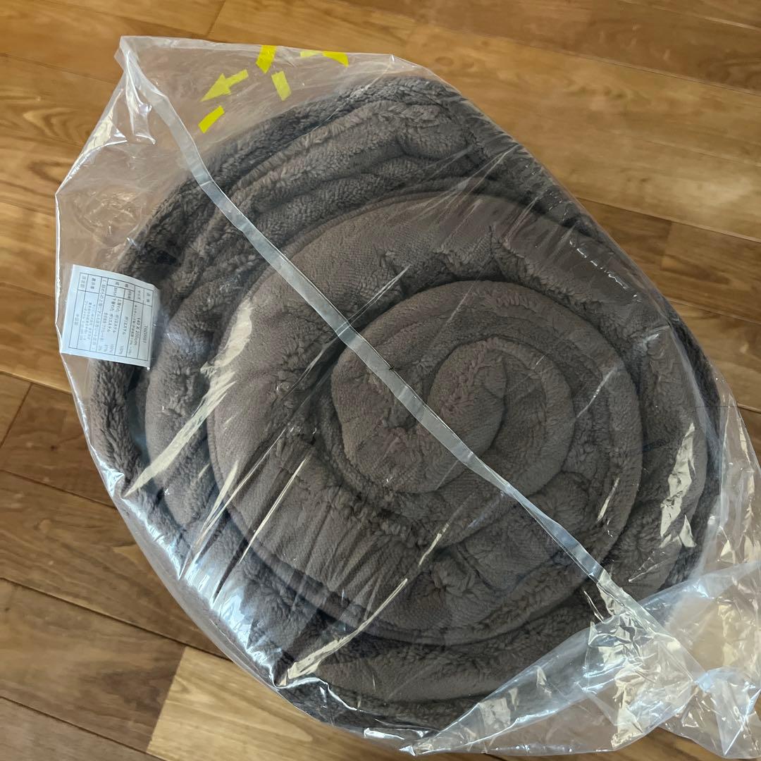 未使用 ひな暖 敷きパッド 毛布 セット シングルサイズ ブラウン