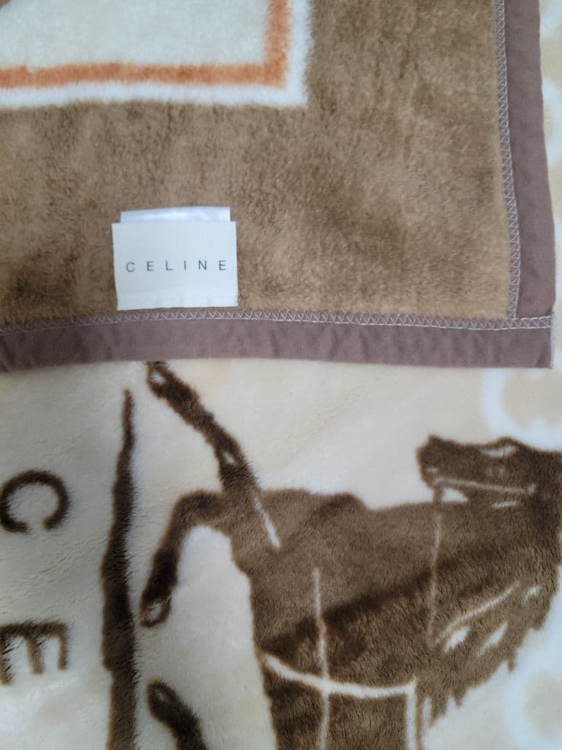 毛布 CELINE 馬車デザイン アクリル毛布　セリーヌ
