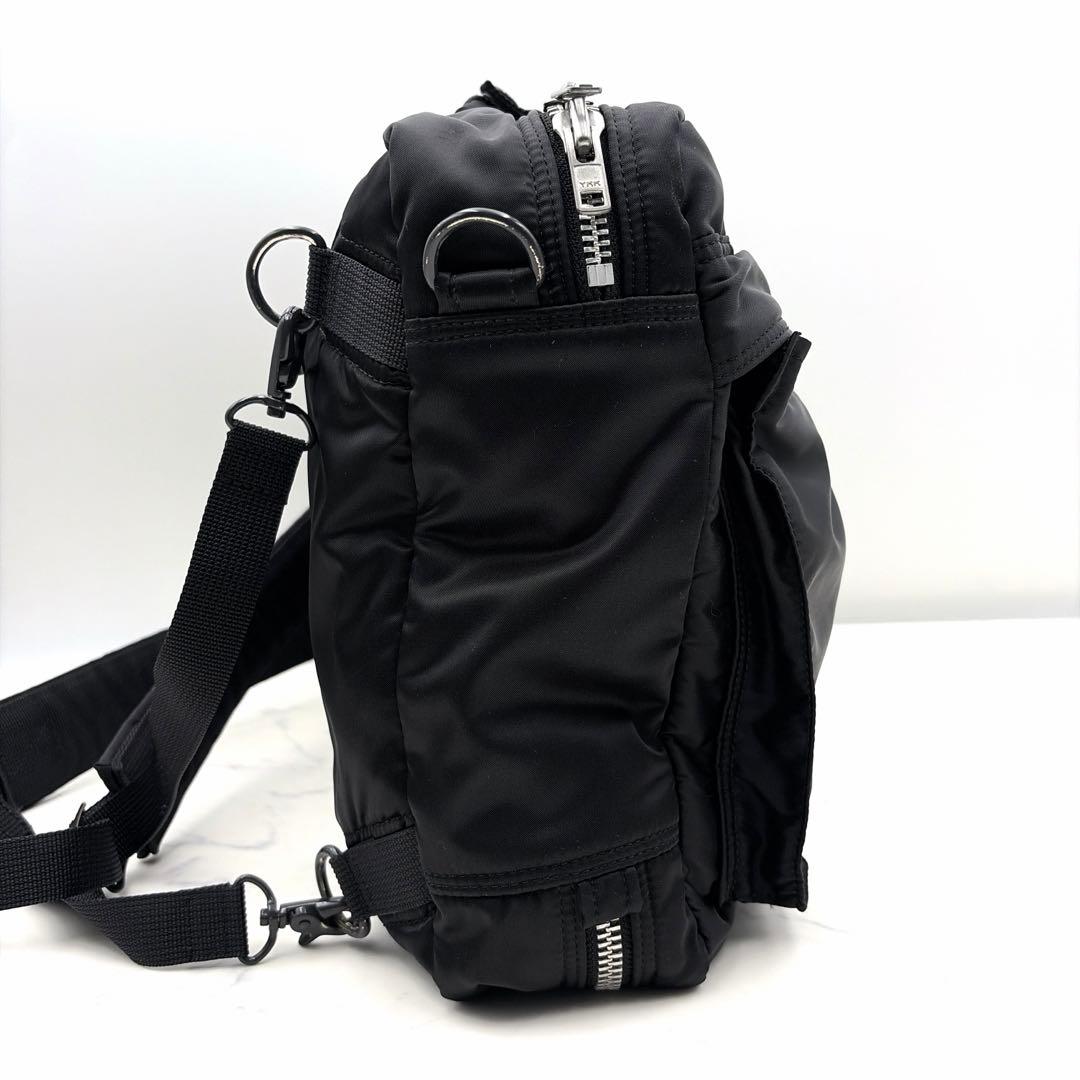 美品 ポーター タンカー 3way ビジネスバッグ リュック 黒 大容量 書類鞄