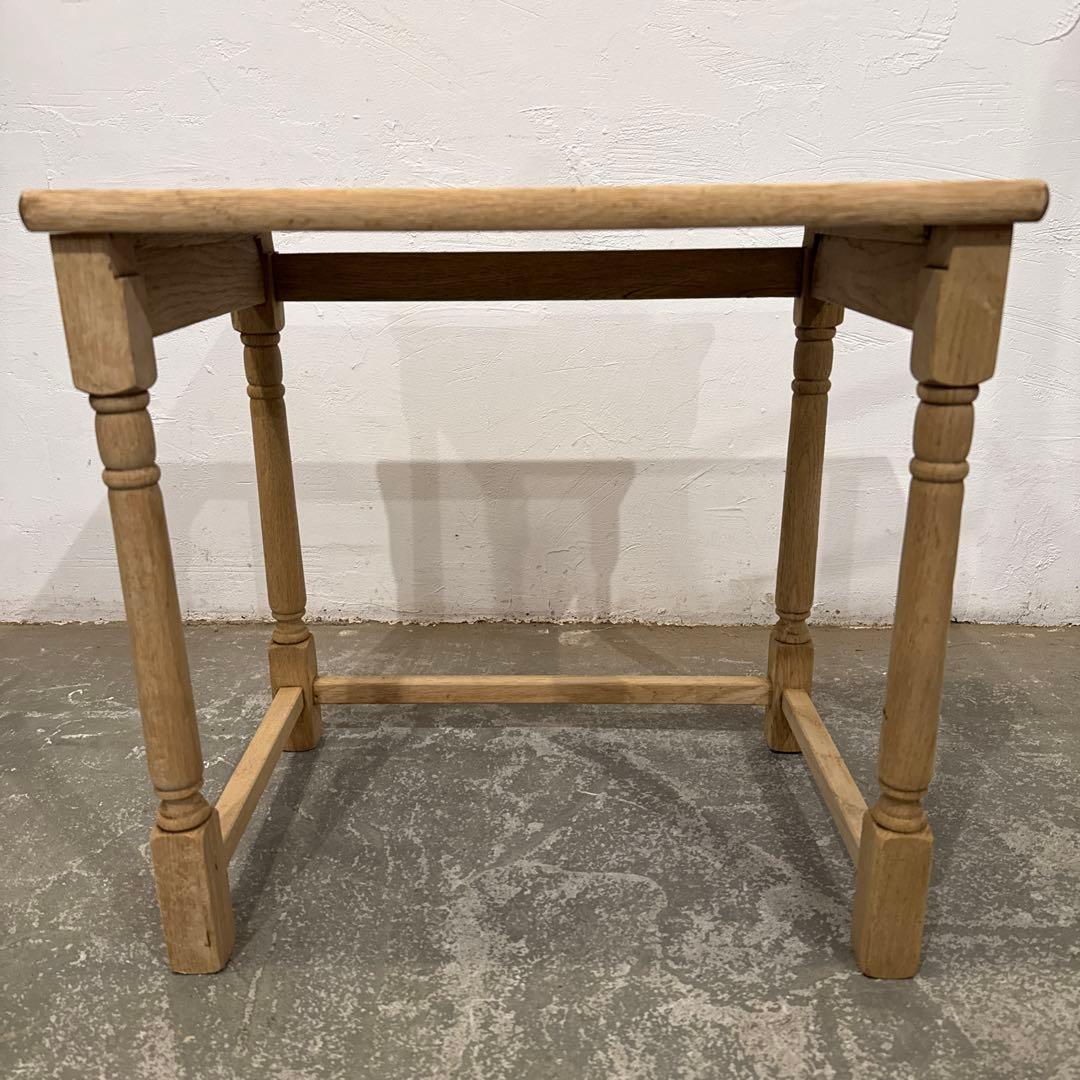 ビンテージ　木製サイドテーブル　剥離