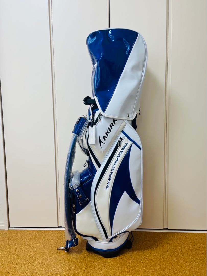 【新品未使用】AKIRA キャディバッグ ホワイト