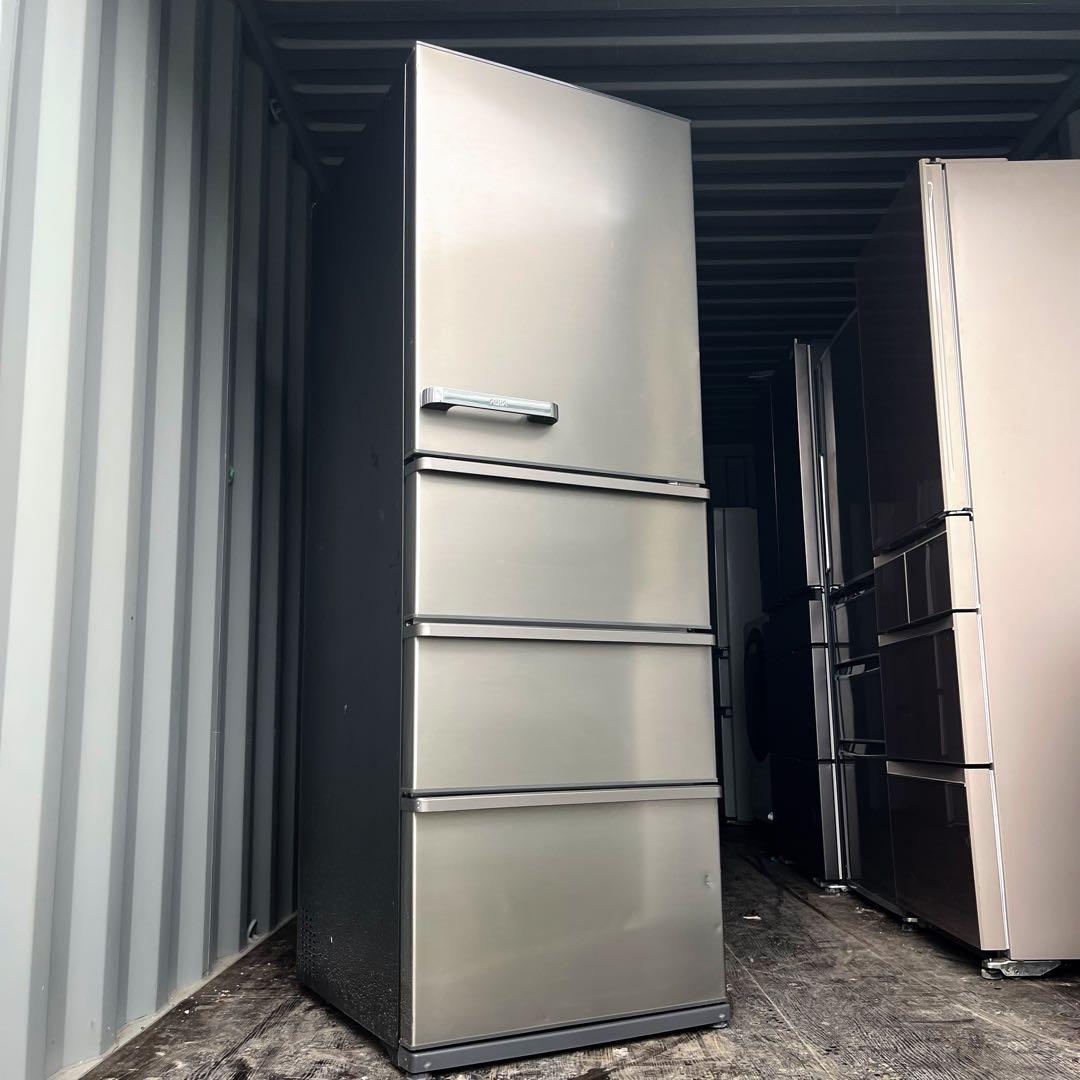 50取付無料！AQUA旬鮮チルド 自動製氷付きスタイリッシュシルバー4ドア冷蔵庫