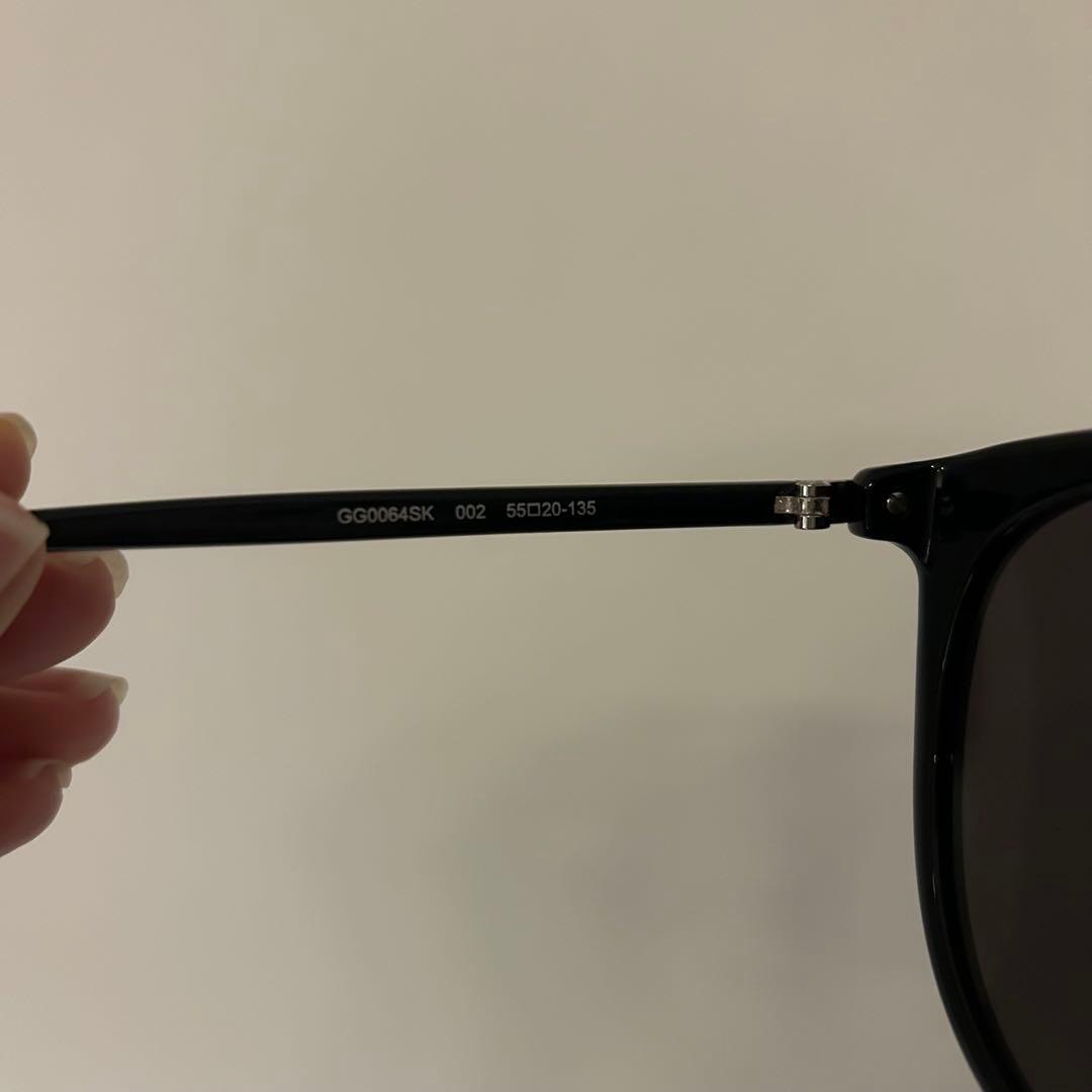 GUCCI ラウンド型サングラス ブラック