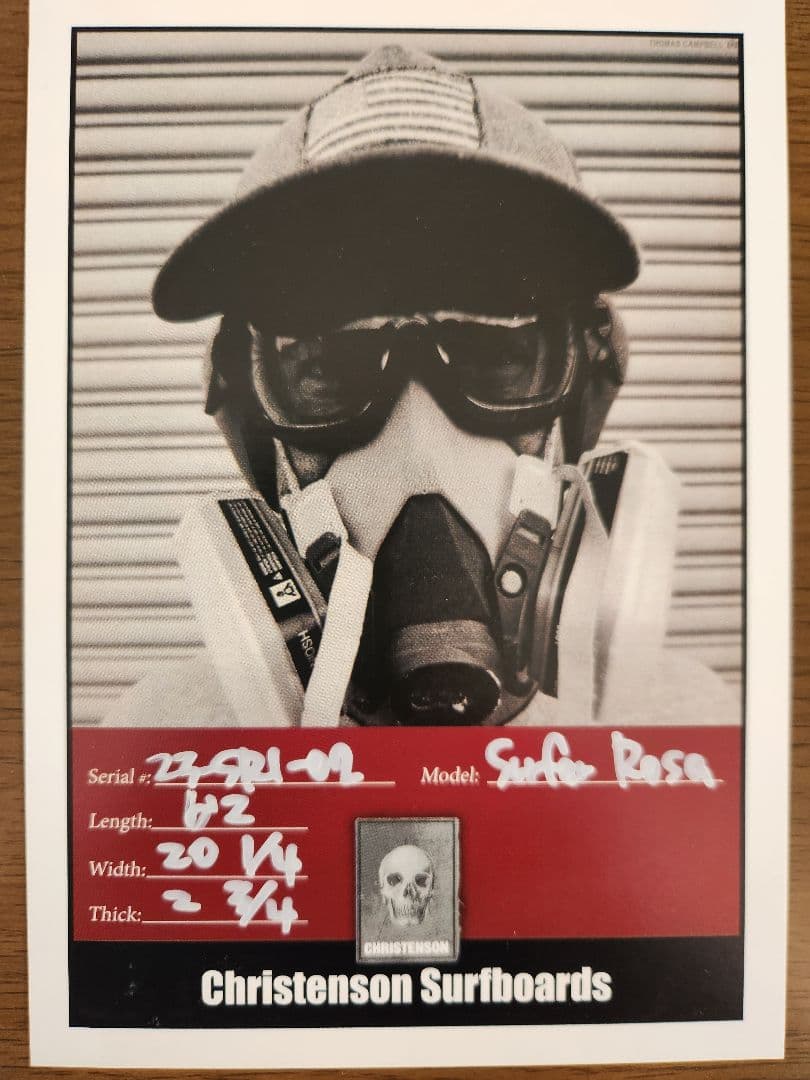 クリステンソン　サーファーローサ　 6'2\"