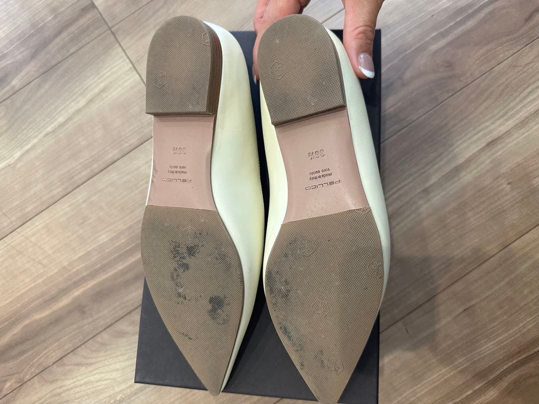 【美品】ペリーコ　PELLICO フラットシューズ　オフホワイト　36.5