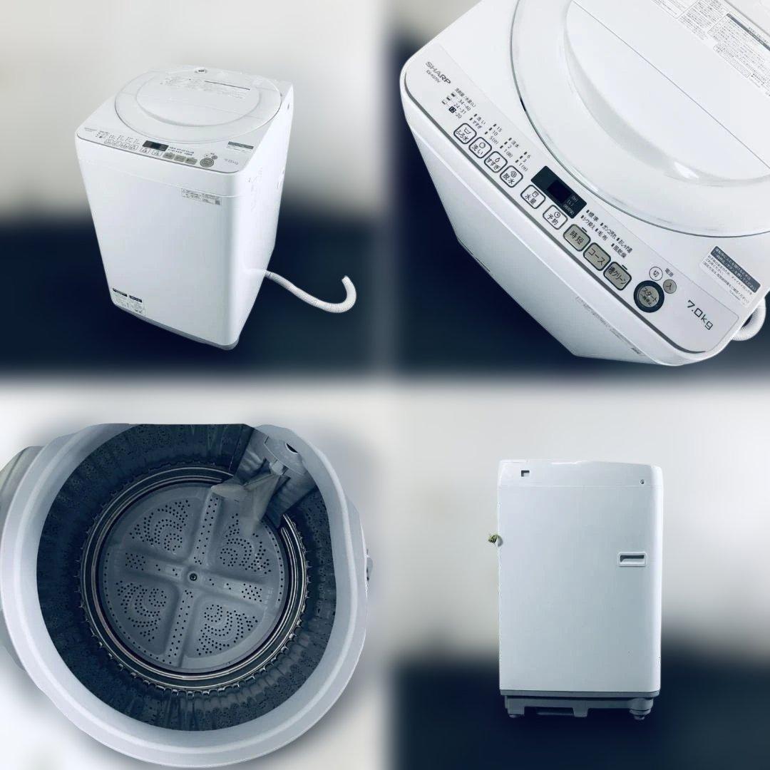 ★送料・設置無料★ 中古 大型洗濯機 シャープ (No.0448)