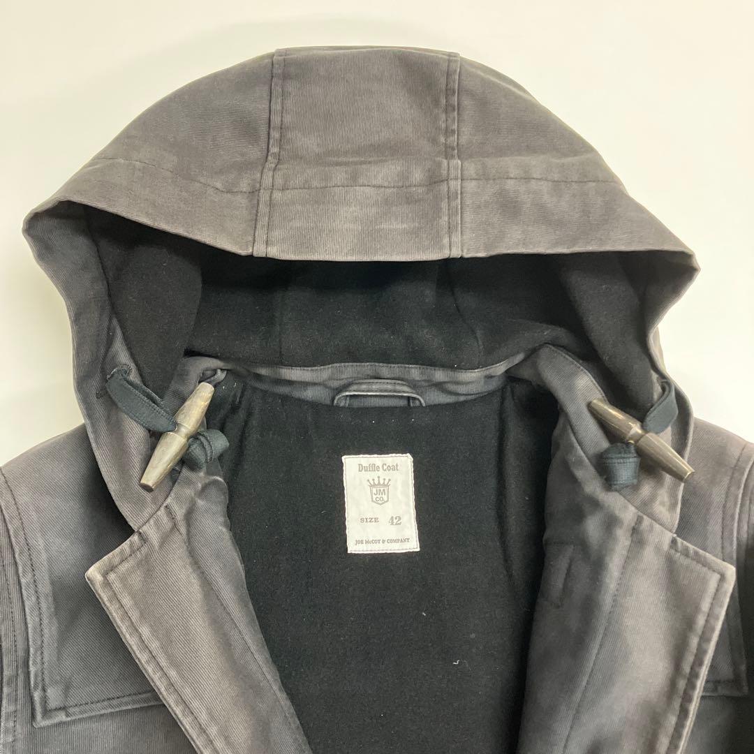 く*う様 JOE McCOY ダッフルコート ブラック サイズ42 リアルマッコ