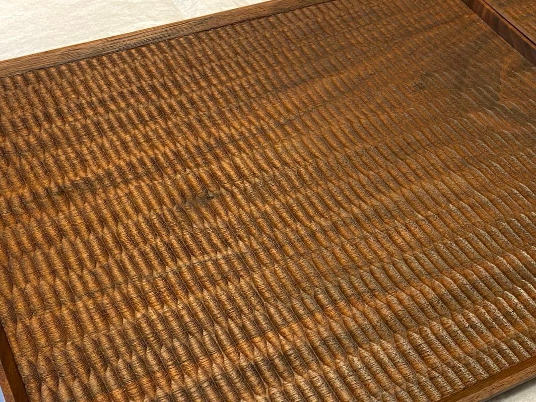【特価】　高塚和則　一人膳　2客セット　角盆　トレイ　トレー　木工　作家