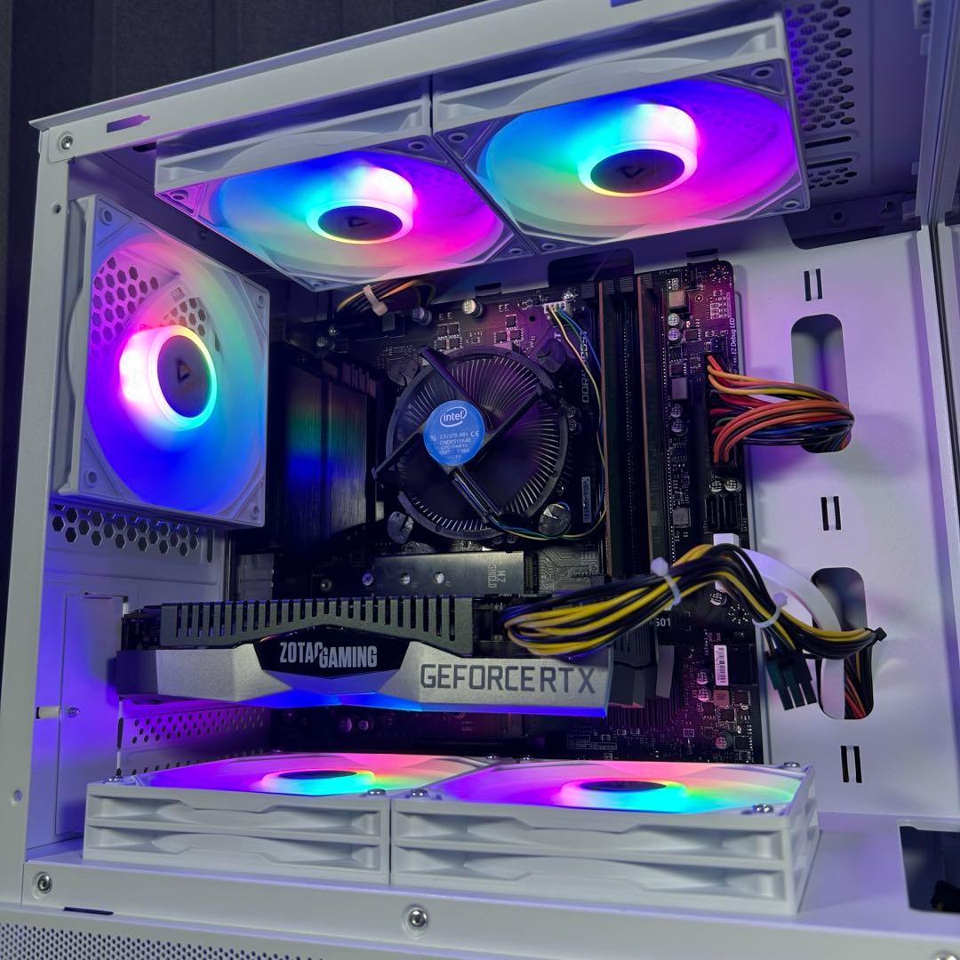 高性能 白 ゲーミングPC RTX2060 Windows11 FPSゲーム快適