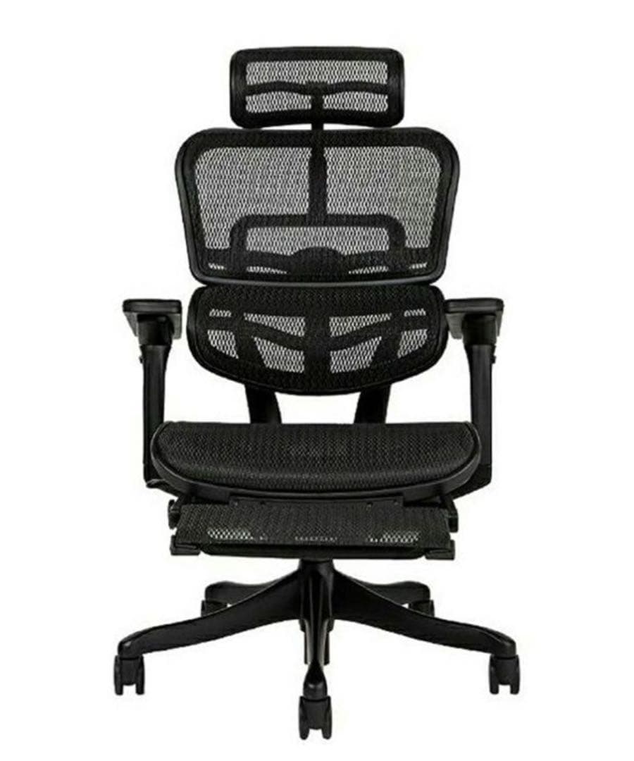 エルゴヒューマンプロ　ブラック　オットマン内蔵型　取り扱い説明書付き