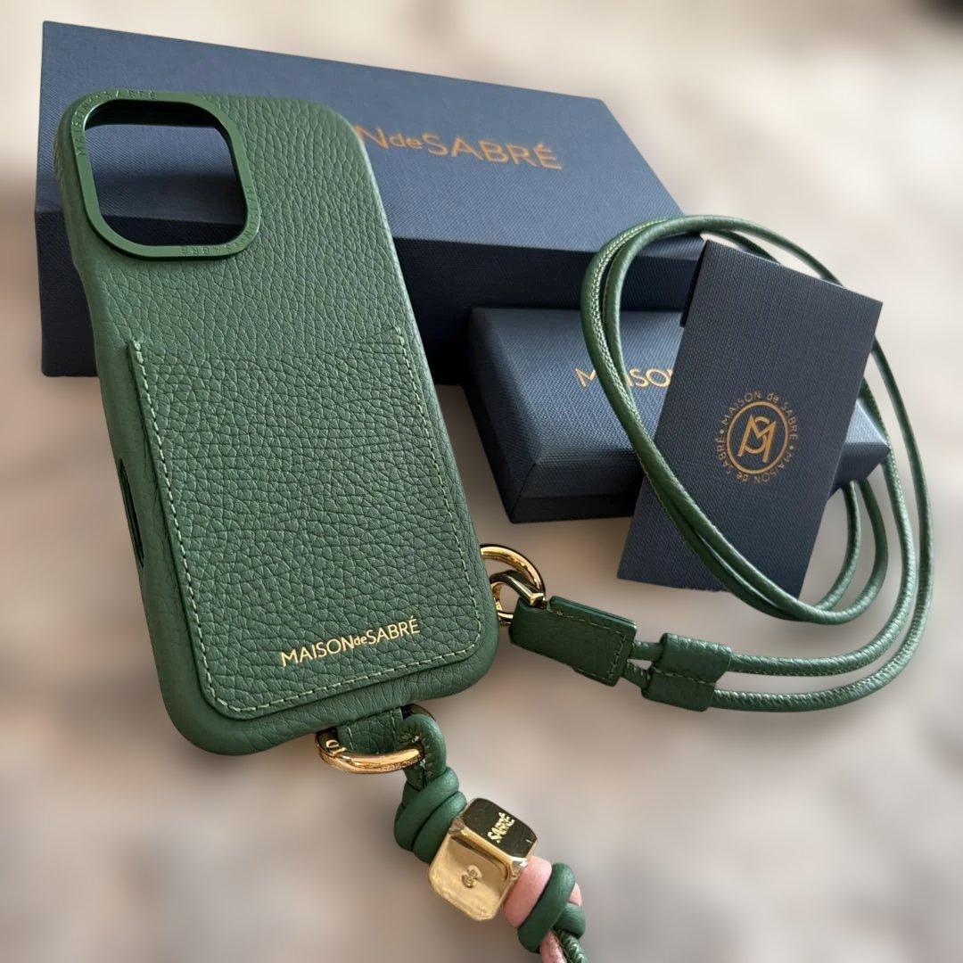 【新品】MAISON de SABRÉ グリーン iPhone17ケース