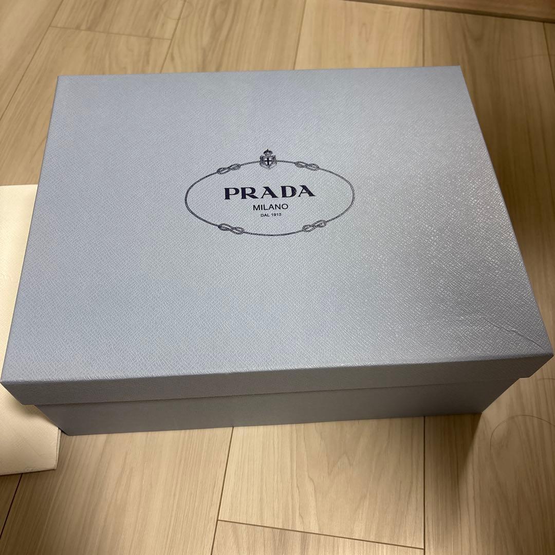 PRADA チョコレート ブラッシュドレザー ローファー　正規品