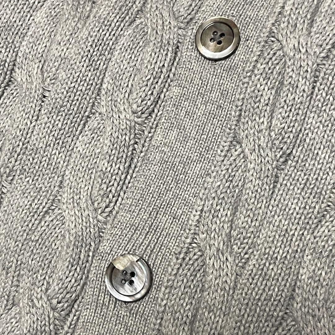 ブルックスブラザーズ ケーブルニット ニットブルゾン L スーピマコットン