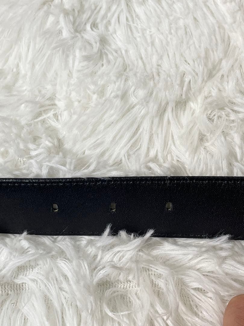 美品　Christian Dior ディオール　レザーベルト　本革 ブラック