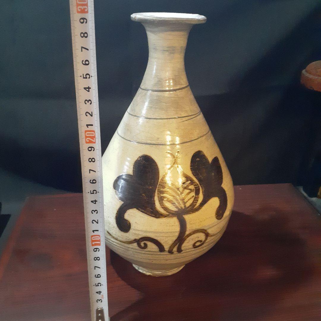 鶏龍山刷毛目鉄絵徳利