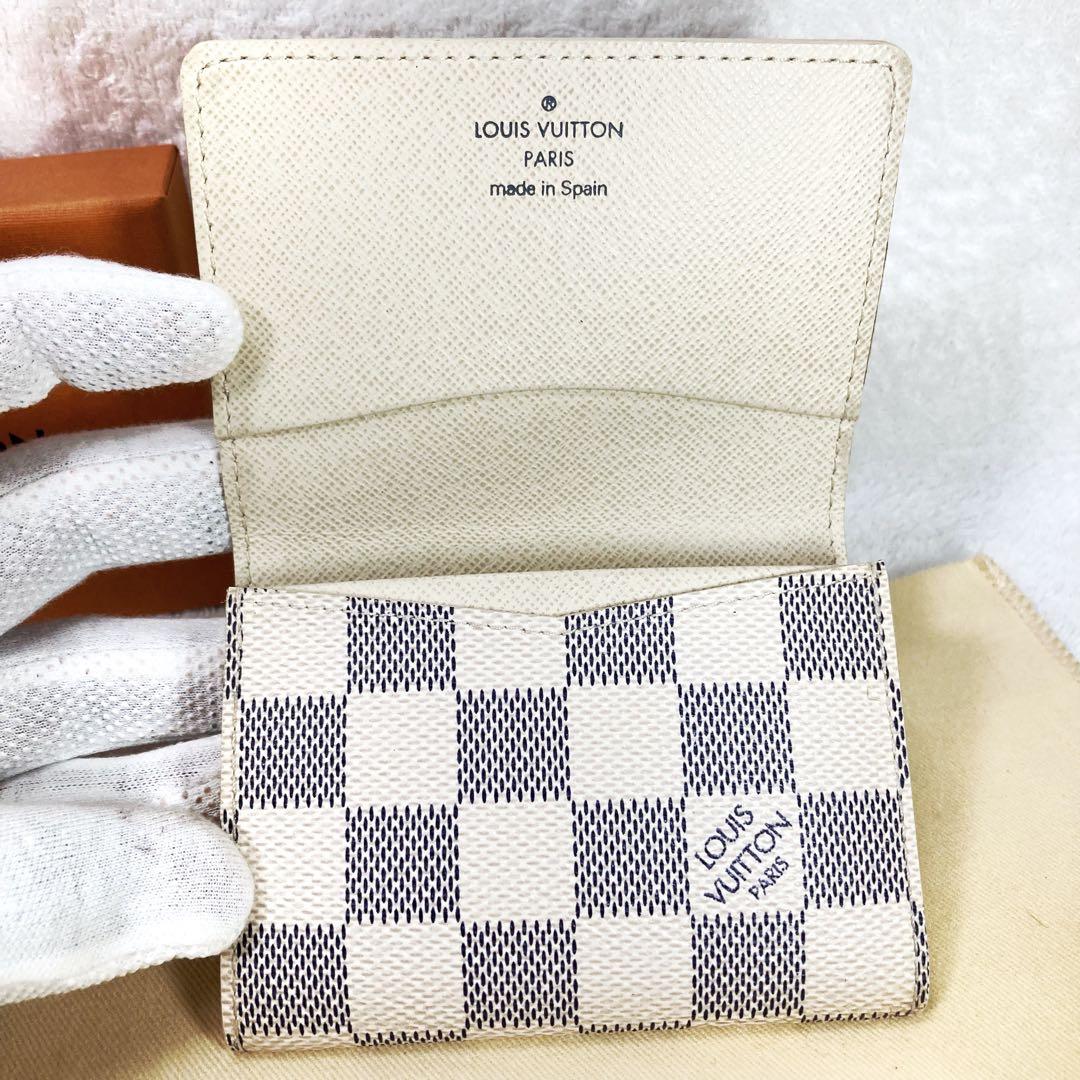 【美品】ルイヴィトン☆アズール アンヴェロップ カルト ドゥ ヴィジットカード