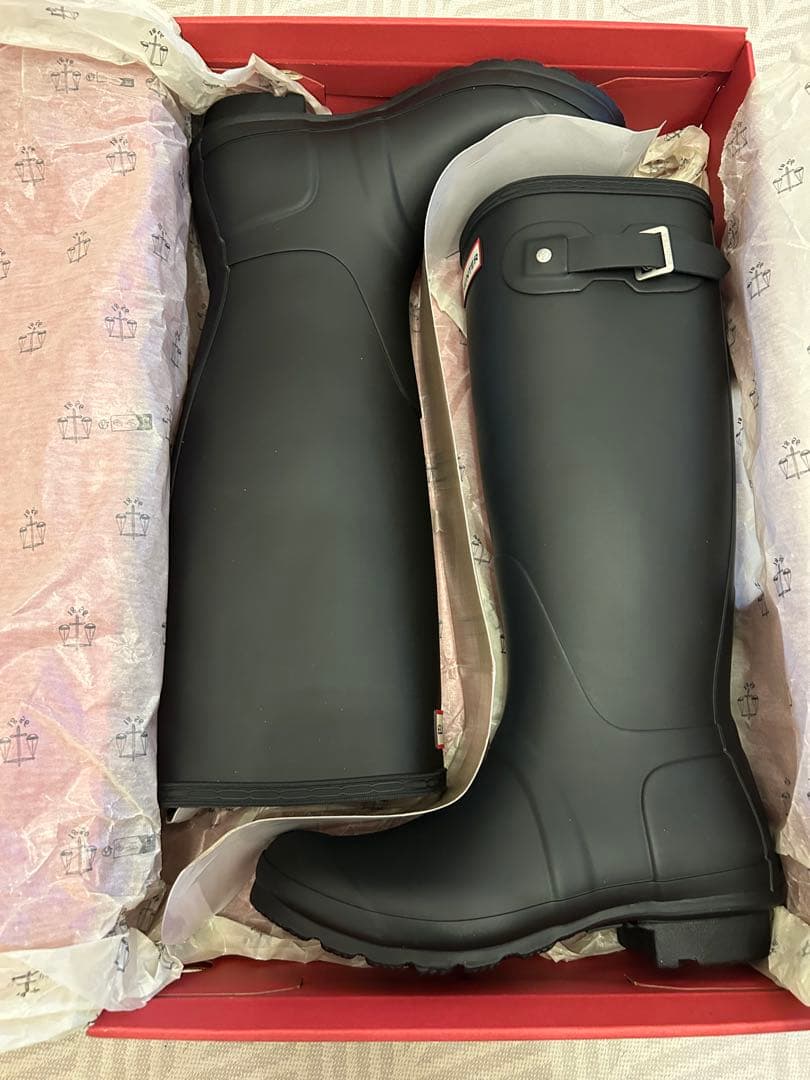 HUNTER ロングレインブーツ ブラック