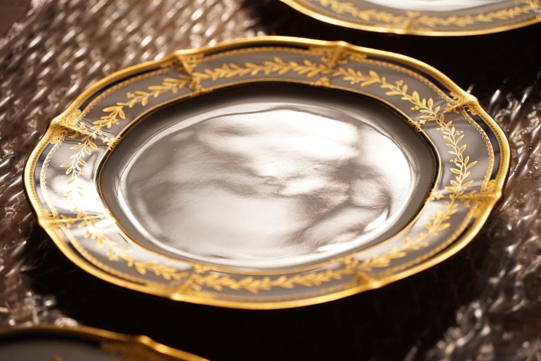 ダイヤモンドコレクション「マジェスティブルー」約18センチ皿６枚 by ノリタケ