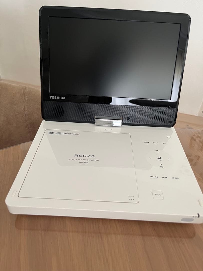 動作確認済　東芝REGZA　SD-P910S　ポータブルDVDプレーヤー　CD可