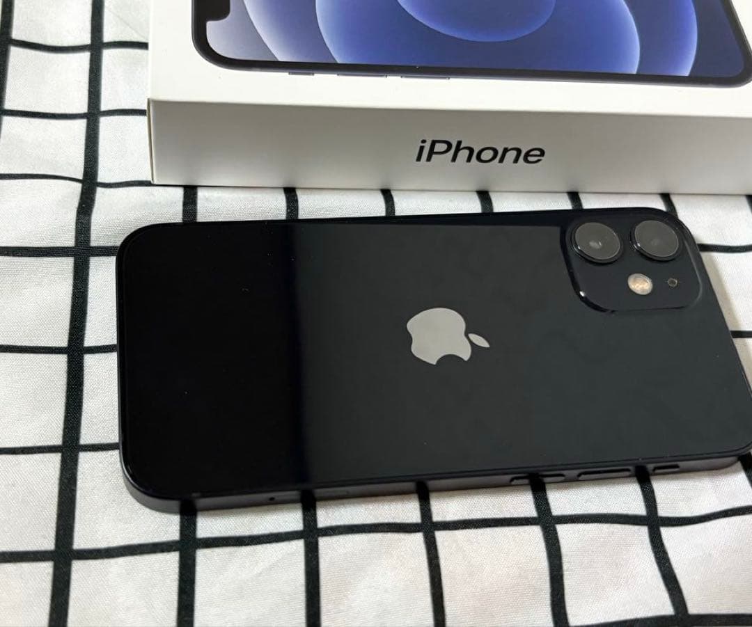 【美品】iPhone 12mini ブラック 128G 純正バッテリー83%