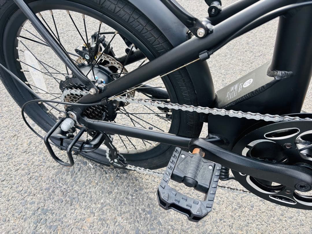 ERWAY 電動折りたたみ自転車 ブラック