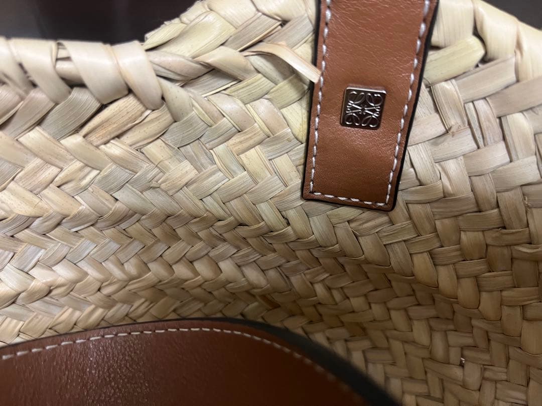 最終お値下げ　LOEWE かごバッグ ベージュ/ブラウン