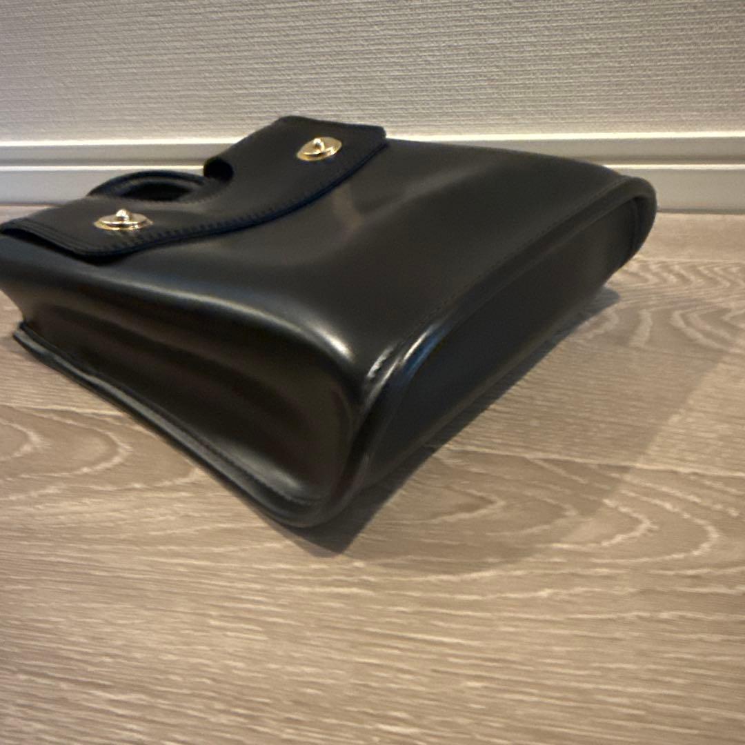 PIENI ピエニ ハンドバッグ レザー ブラック ミニマル 北欧デザイン