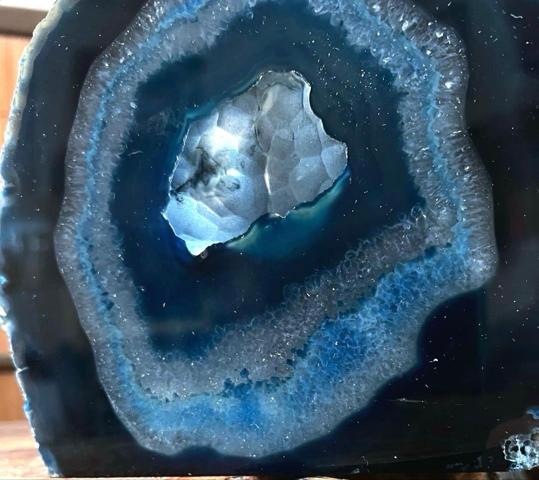 天然石 瑪瑙 ブルー メノウ 観賞石