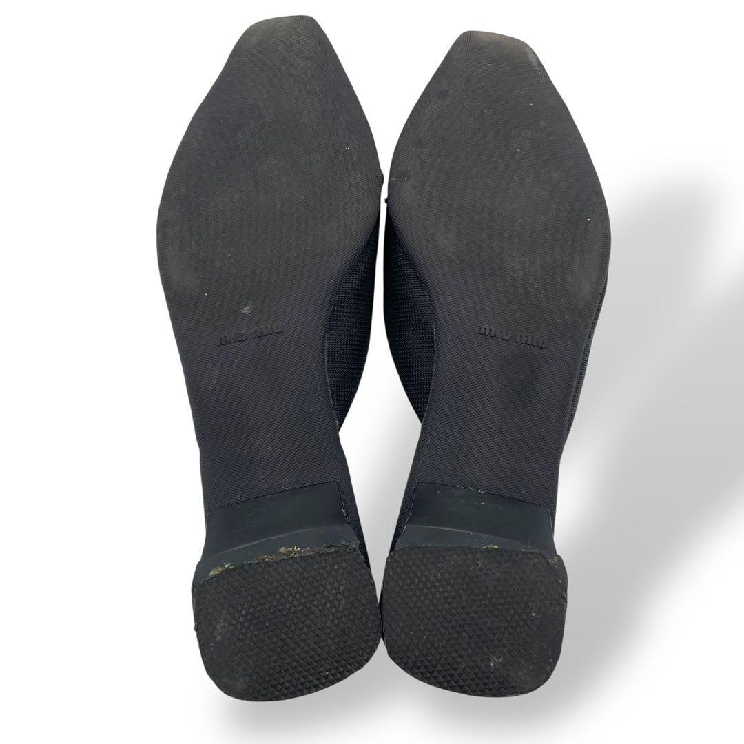 靴 Miu Miu 00s archive Mules black ribbon