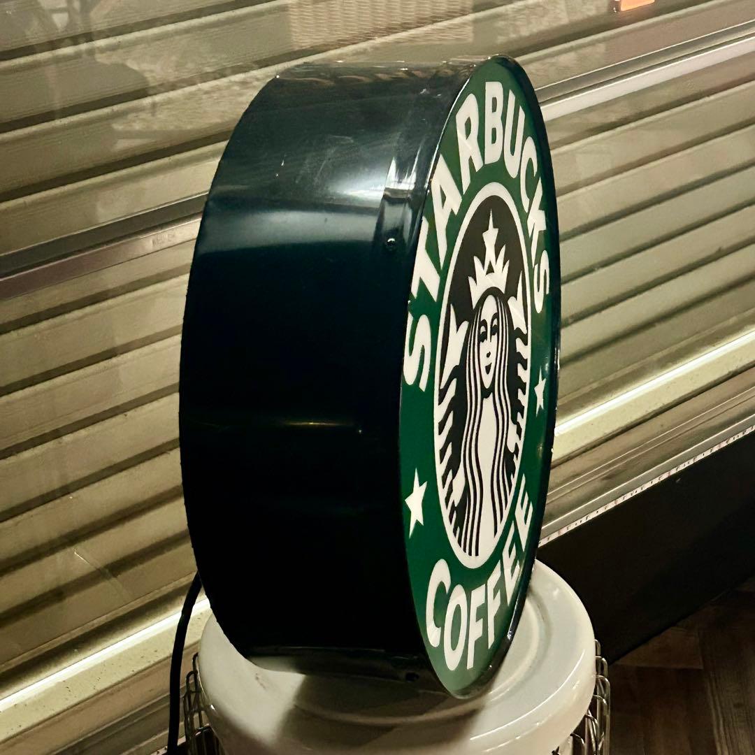 【大型】Starbucks ロゴライトサイン 看板 直径40cm