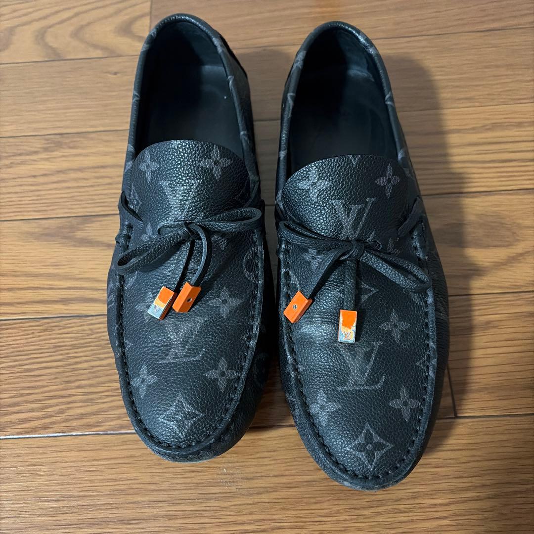 LOUIS VUITTON ブラックドライビングシューズ