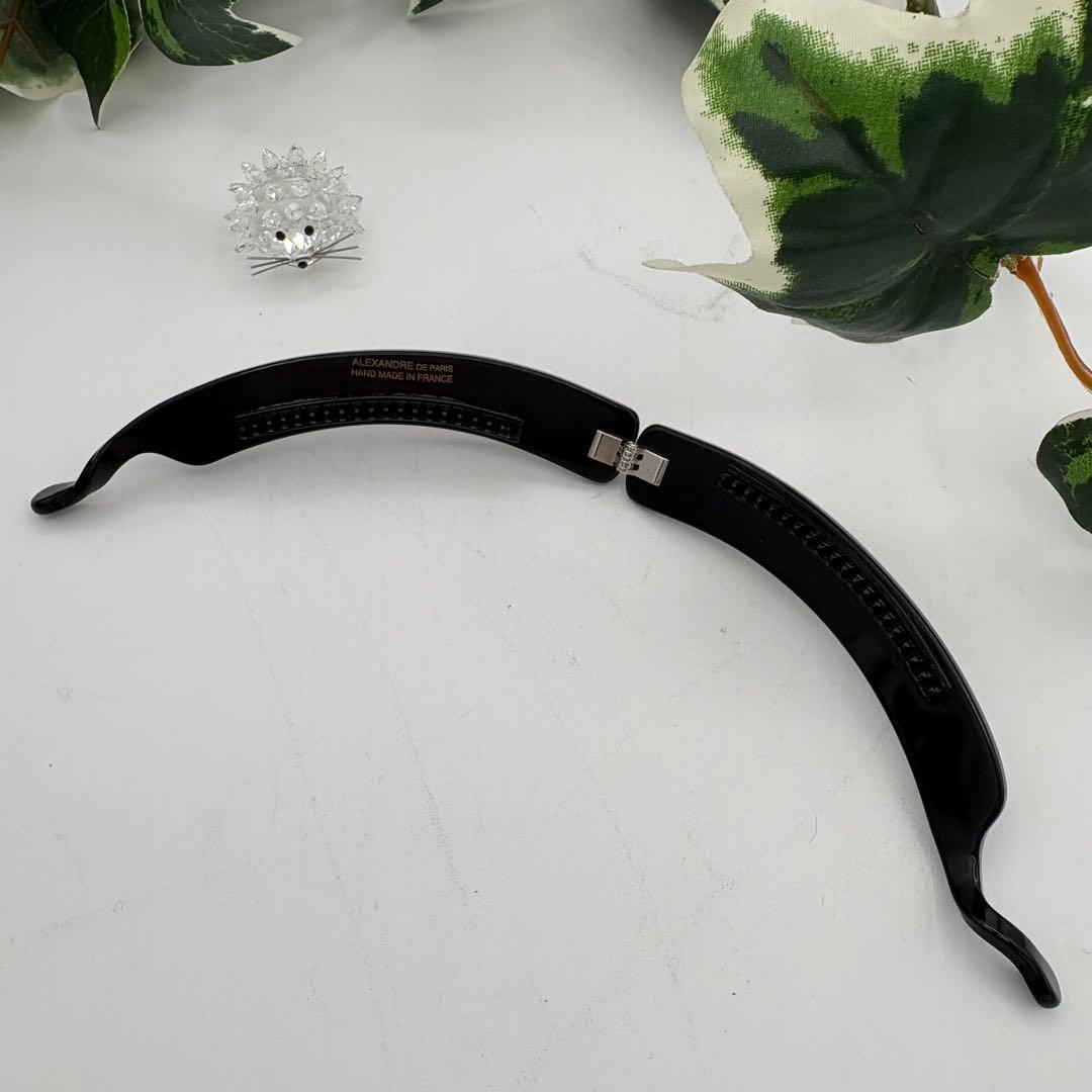 【こんぺいとう様】アレクサンドルドゥパリ　ロゴバナナクリップ　ヘアアクセサリー