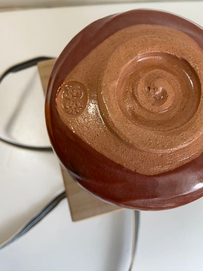 佐々木昭楽作　赤楽　赤茶碗　覚入写し