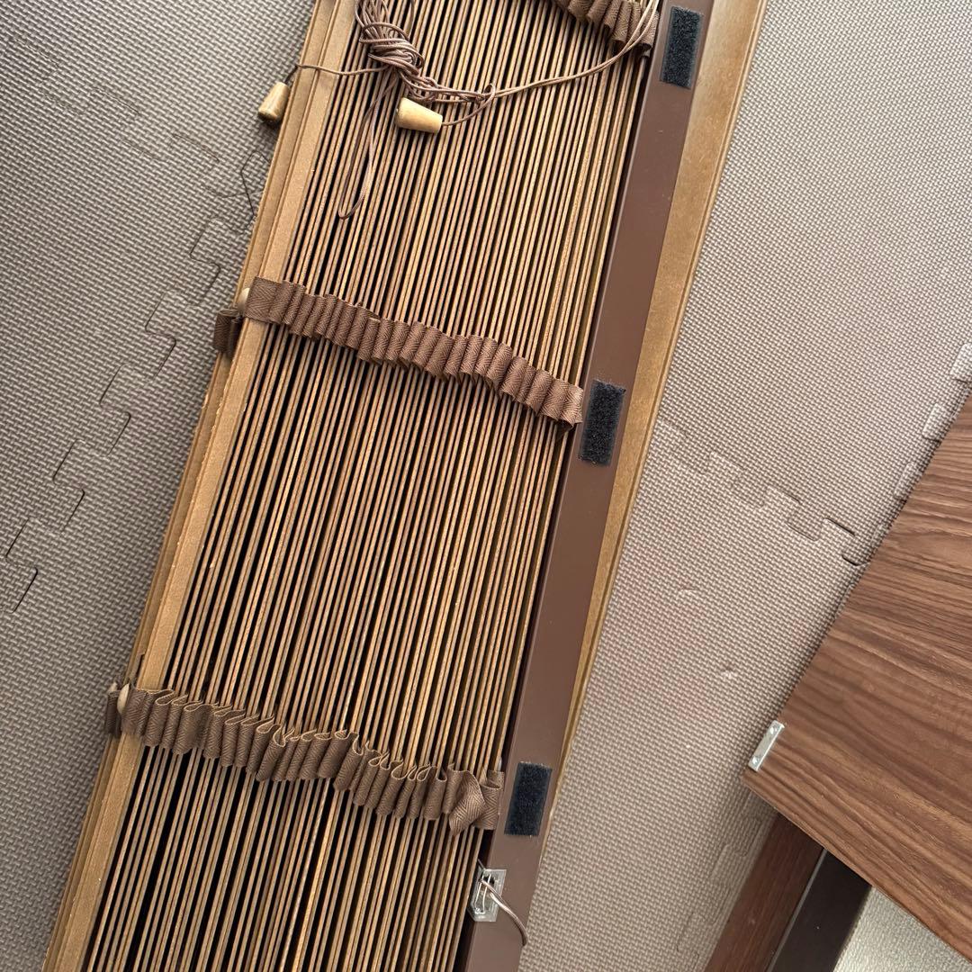 木製★ブラウン★ブラインド★壁取り付け★ウッドブラインド★インテリア★2台セット