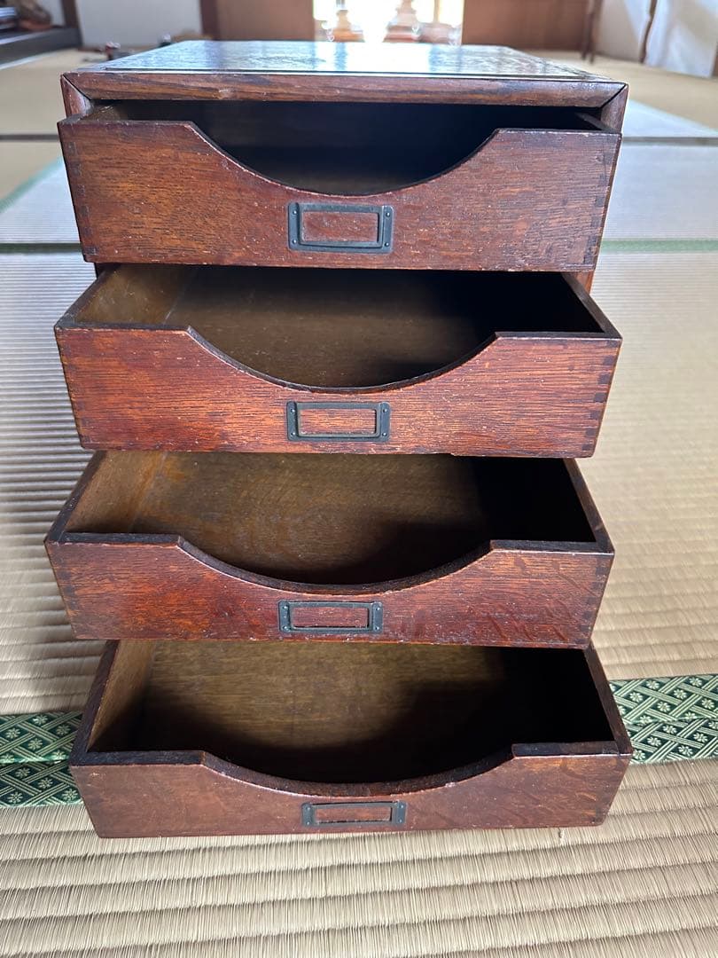 昭和レトロ　アンティーク　引き出し　古道具　ヴィンテージ　木製家具