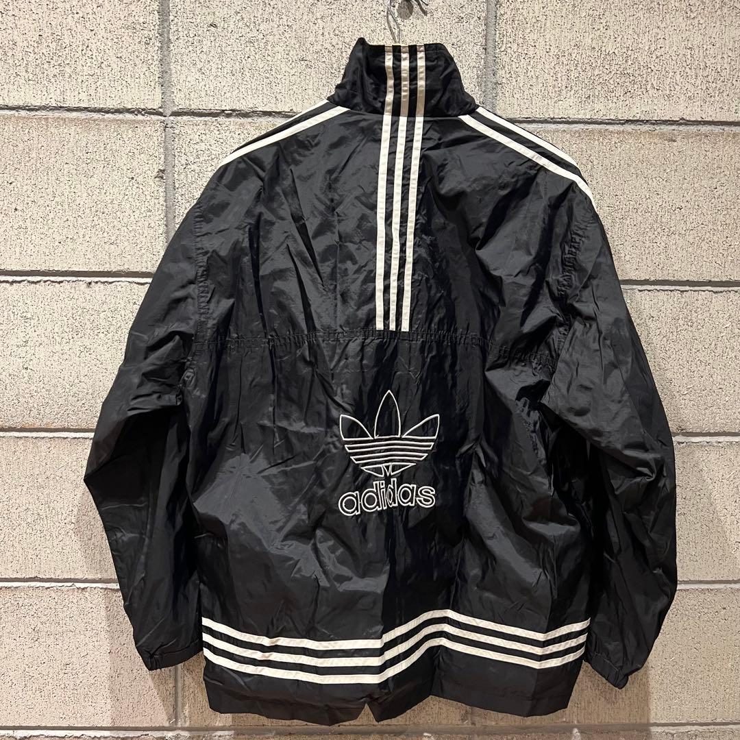 こや‼️adidas 90's ブラック ナイロンセットアップ Lサイズ