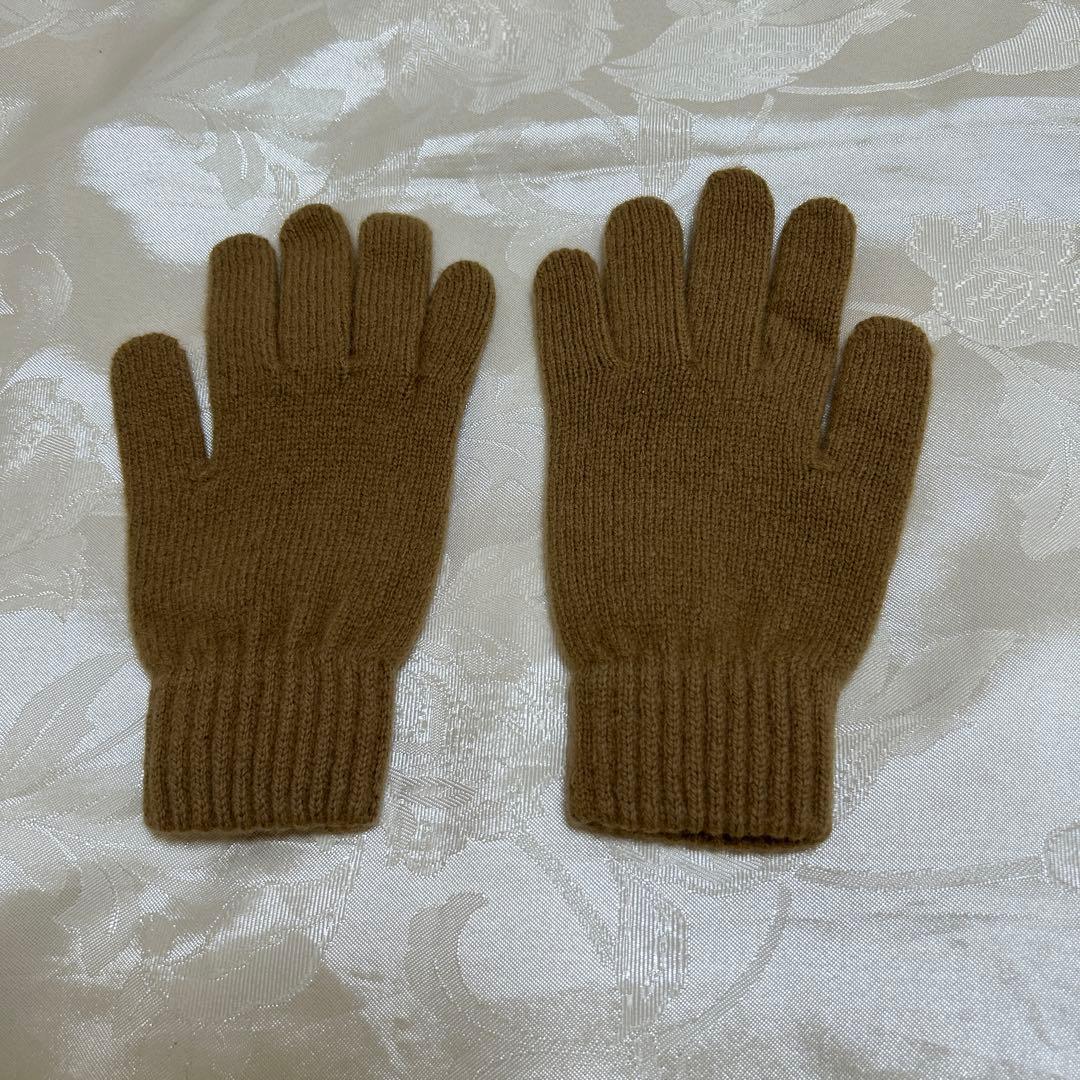 バーバリーキッズジュニア　マフラー、ニットキャップ 、手袋 3点セット　キャメル