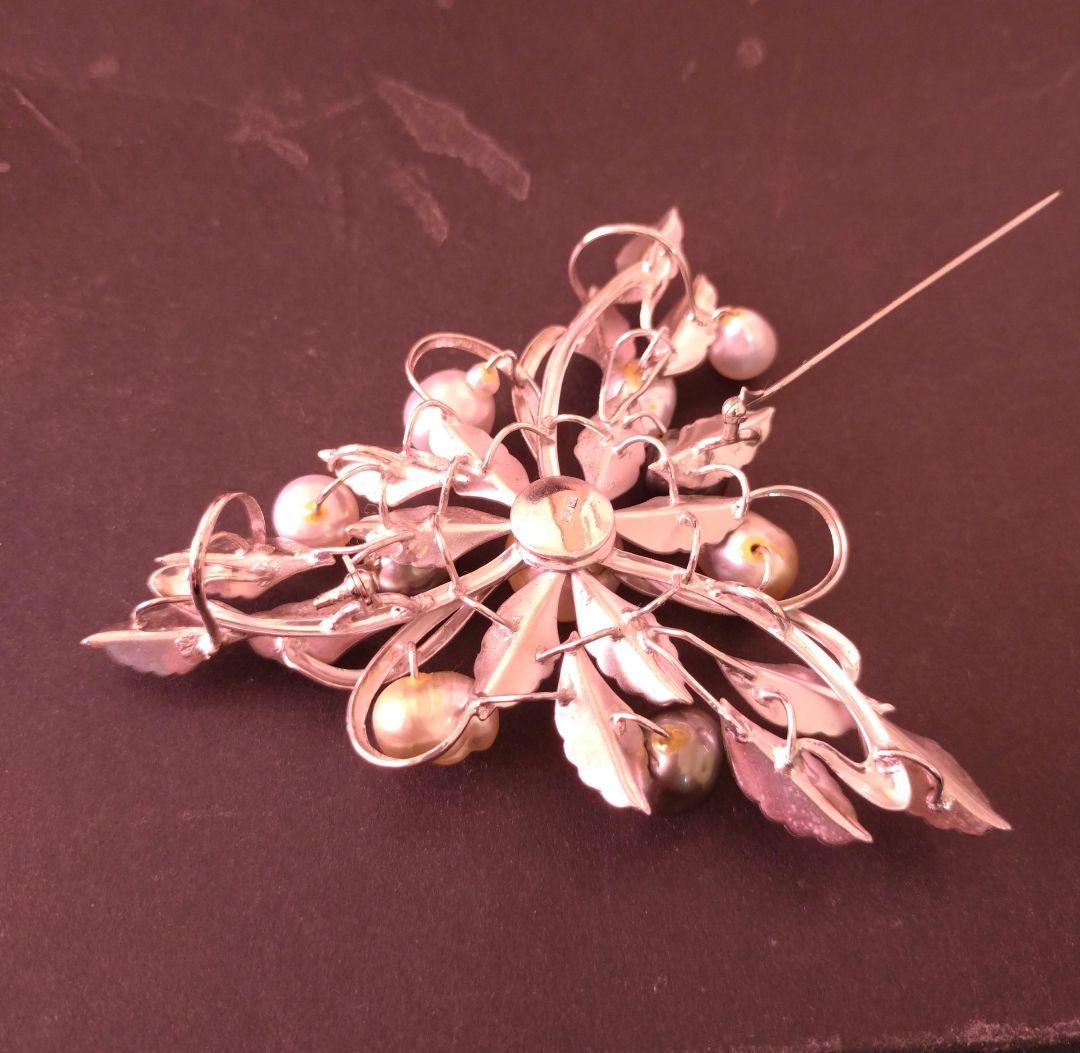 南洋真珠 SILVER ブローチ兼ペンダントトップ