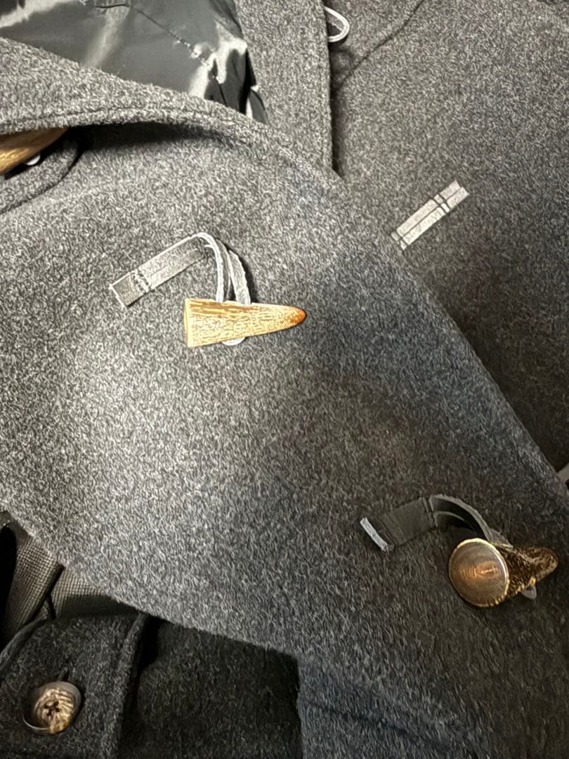 wjk チャコールグレー ダッフルコート Sサイズ