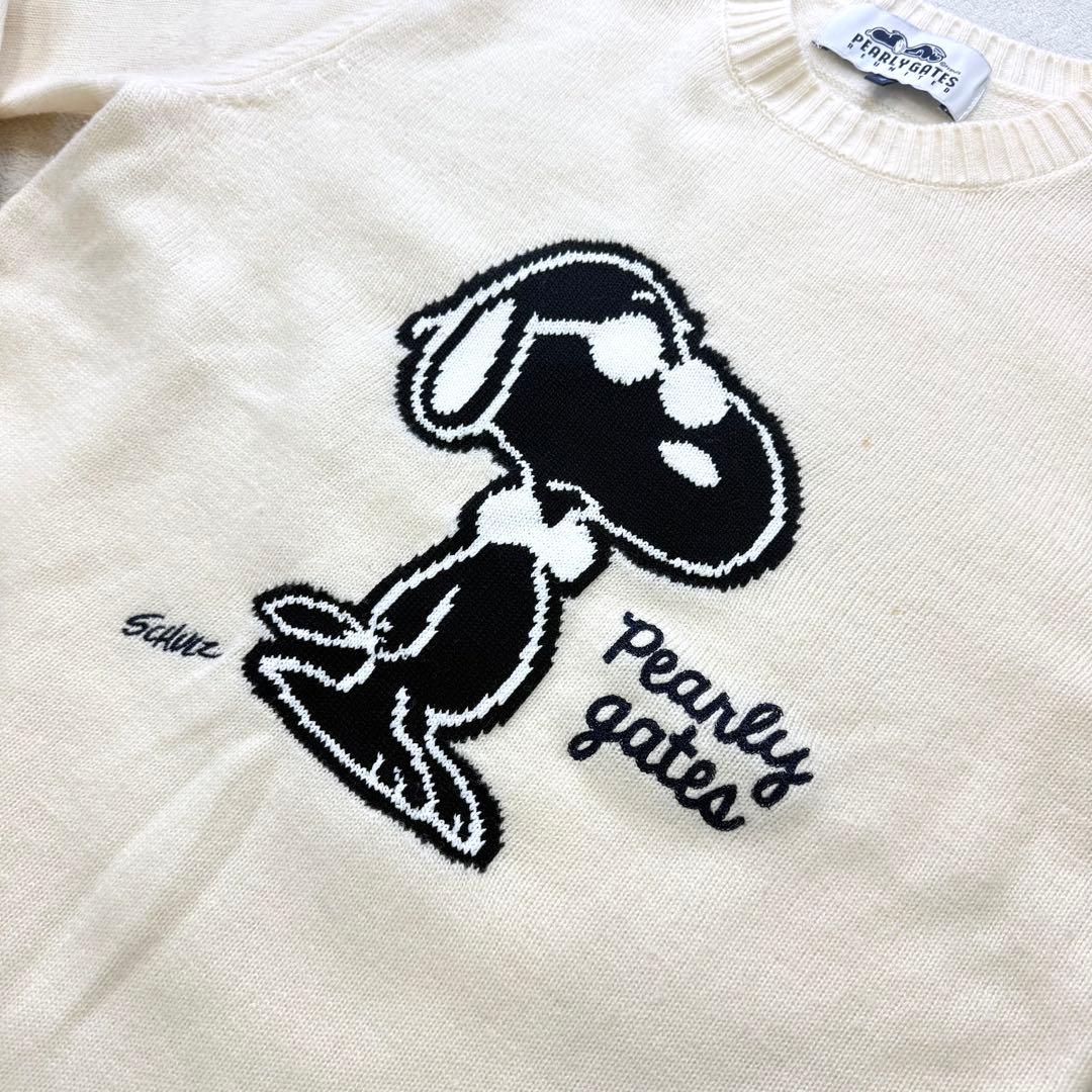 PEARLY GATES × PEANUTS クルーネックニット　サイズ4