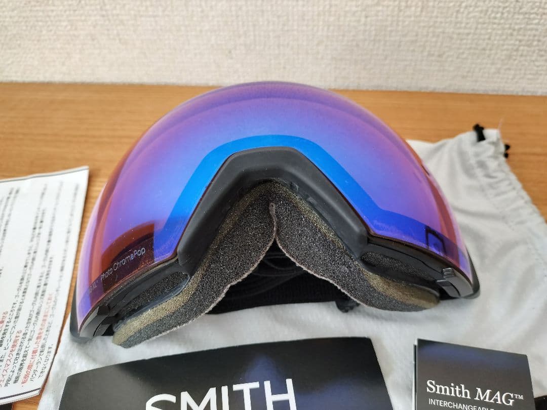 美品 SMITH I/O MAG XL ゴーグル Black アジアン