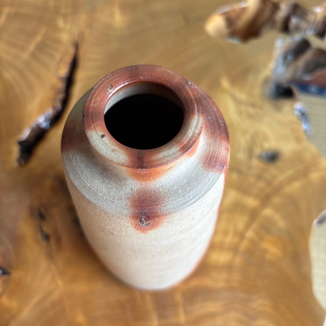 備前焼 山本敦子造 備州窯 花入 共箱