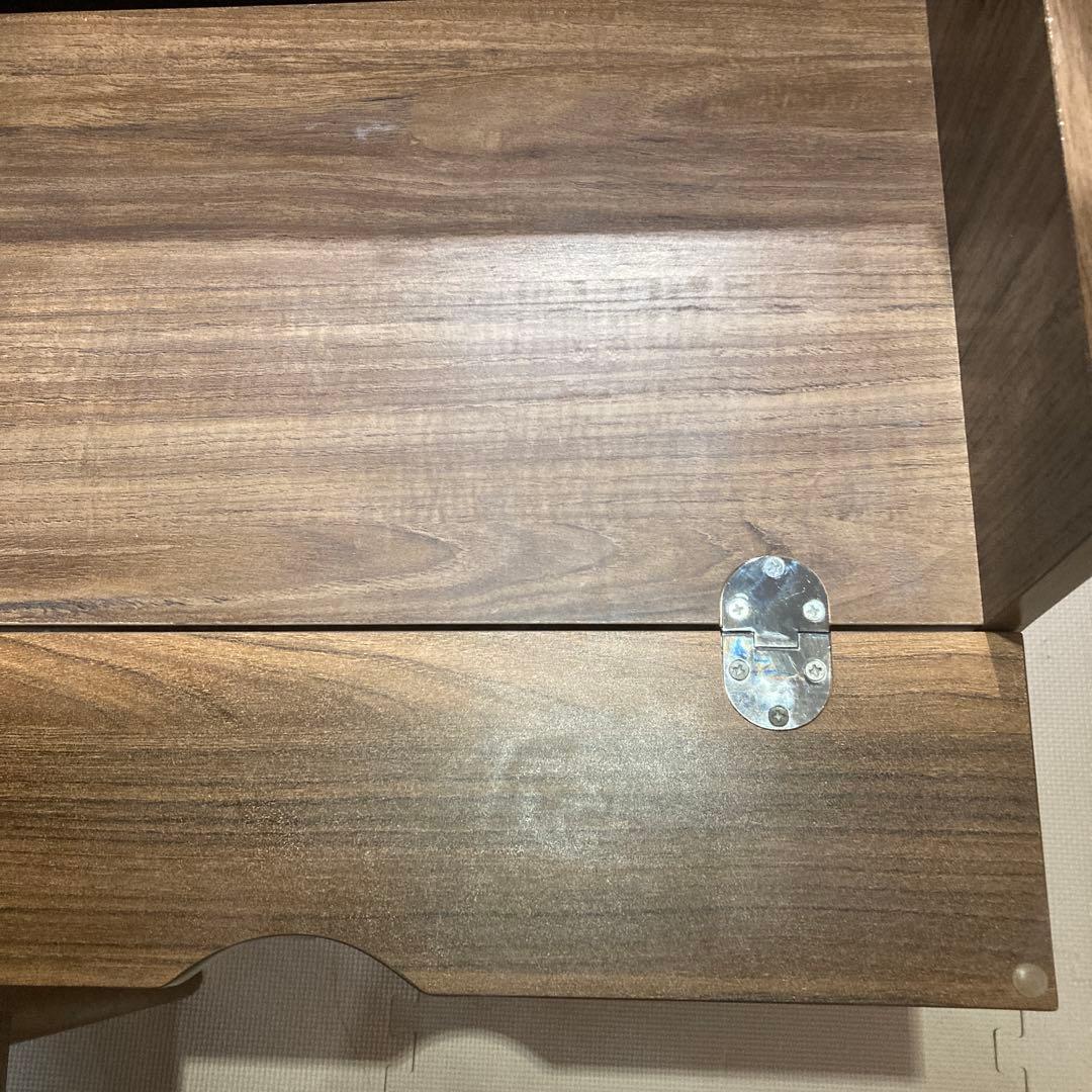 YU-MI⭐︎ ブラウン木製ドレッサー　スツール、コンセント付、収納力抜群