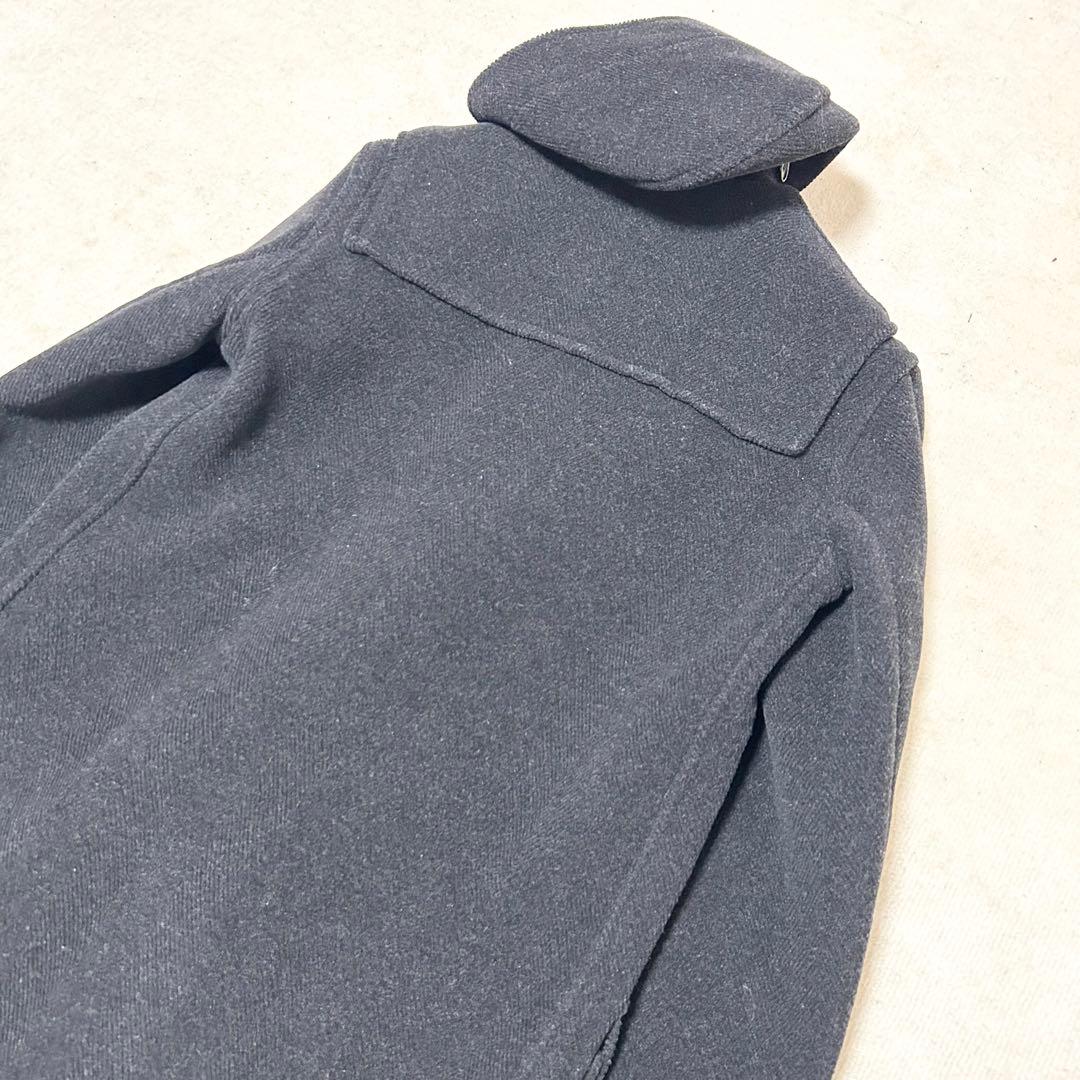 極美品　グローバーオール　ヘリンボーン生地　ダッフルコート　ダークグレー　現行