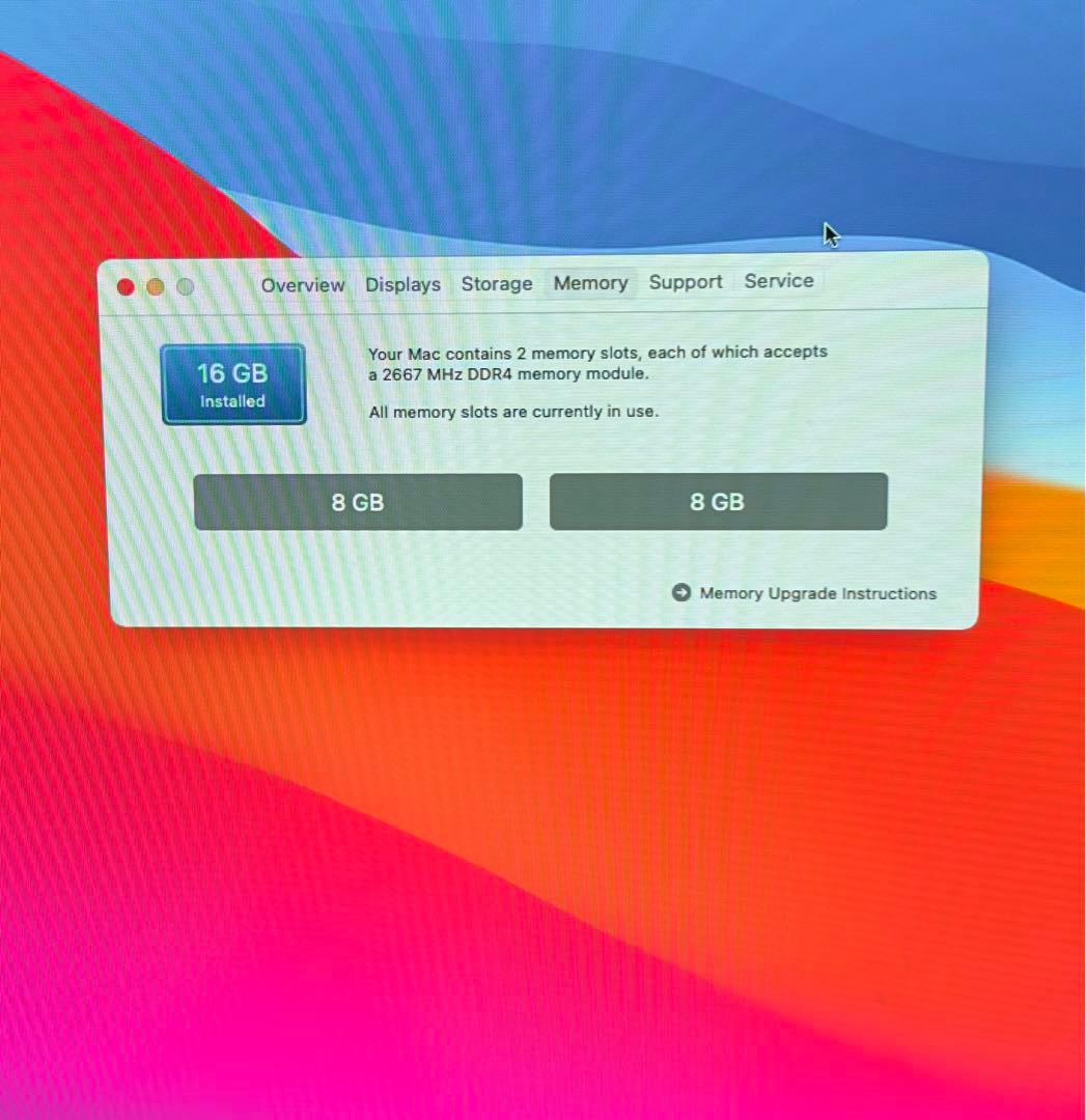 Macデスクトップ Mac mini i5 16GB 256GB flash drive 2018