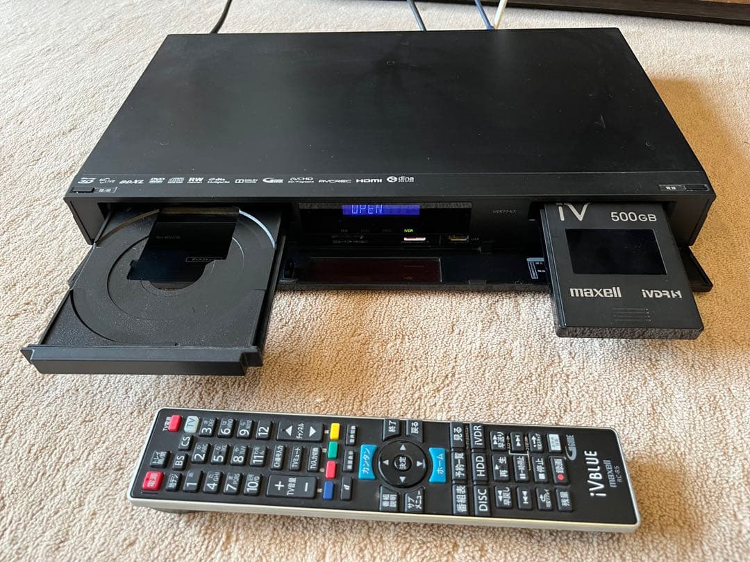 t*5様 ブルーレイディスクレコーダーMaxell BIV-WS1100リモコン