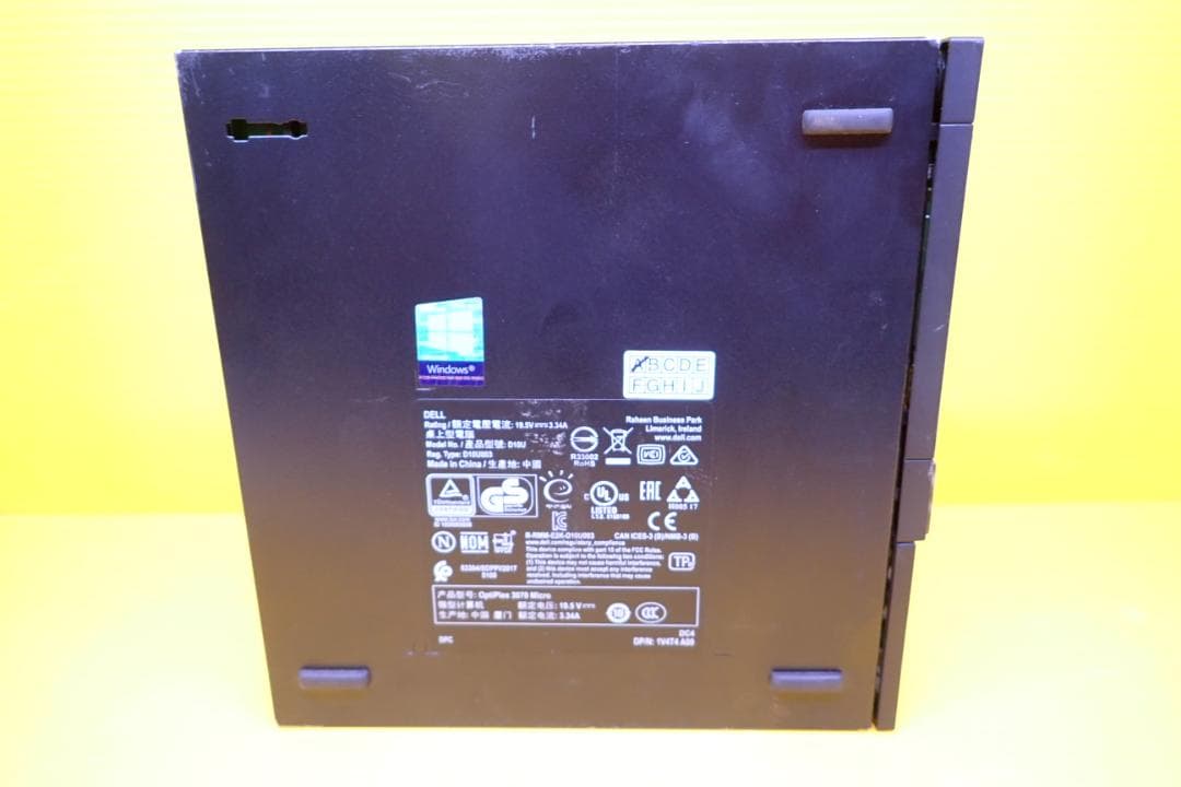ミニPC DELL d10u OptiPlex 3070 / Core i3-9100T