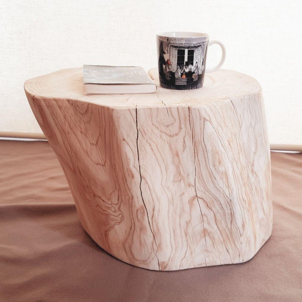 天然アロマ 東濃ひのき 切株スツール・テーブル・無垢無塗装・オーガニック